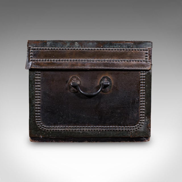 Antique Windsor Trunk, English, Leather, Camphorwood Chest, High Victorian, 1870 For Sale - Image 6 of 11