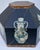 Vtg. Hexagonal Shaped Box With Asian Style Vessels For Sale - Image 11 of 15