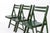 Mid-Century Modern German Green Beech Folding Chairs, 1960s, Set of 4 For Sale - Image 3 of 10