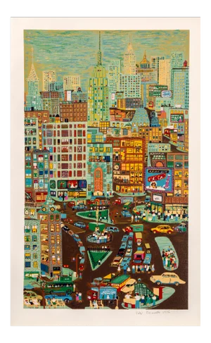 Ralph Fasanella "Empire State Building"