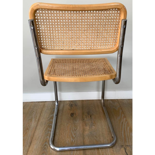Chrome 1970s Attributed to Marcel Breuer Cesca Cantilever Chair For Sale - Image 8 of 8