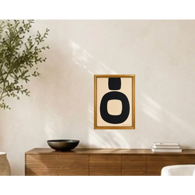 Monolith & Moon Abstract Painting, Framed by Bryan Boomershine For Sale - Image 4 of 8