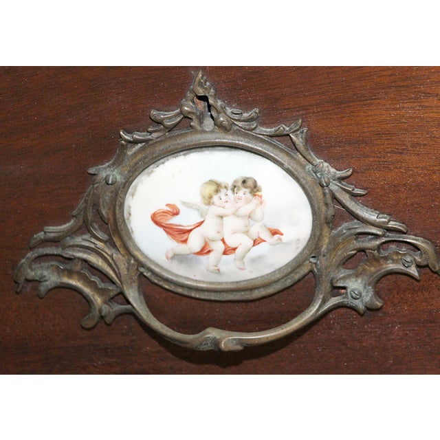 Antique Queen Anne Mahogany Vanity Dresser For Sale - Image 9 of 14