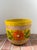 1970s 1970s Italian Yellow Glazed Terracotta Planter / Cachepot With Floral Motif For Sale - Image 5 of 7