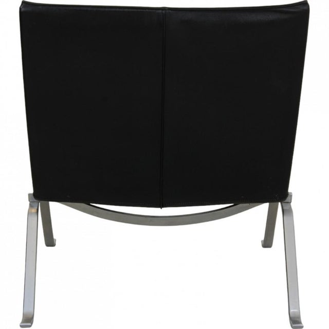 Pk22 Chair in Black Leather by Poul Kjærholm for Kold Christensen, 1970s For Sale - Image 3 of 18