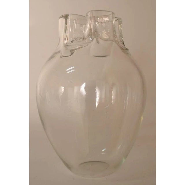 Alfredo Barbini Signed Barbini Murano Glass Vase For Sale - Image 4 of 6