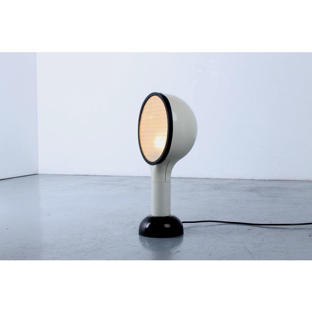 White Drive Table Lamp by Adalberto Dal Lago for Bieffeplast, 1970s For Sale - Image 10 of 11