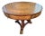 Maitland Smith Brass Mounted Mahogany and Leather Drum Table For Sale