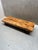 Meet this striking vintage wabi-sabi brutalist solid oak coffee table. This monumental piece combines raw, organic warmth...