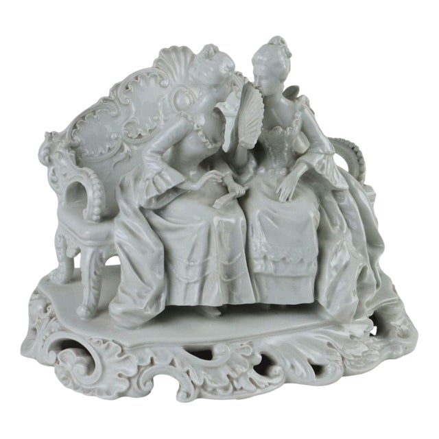 Antique Sculpture in Porcelain For Sale