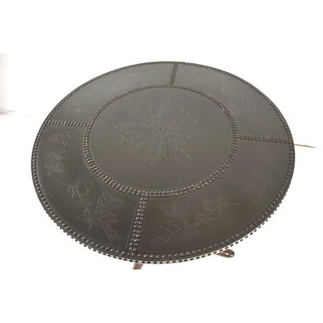 Vintage Theodore Alexander Pedestal Side Table For Sale In New York - Image 6 of 14