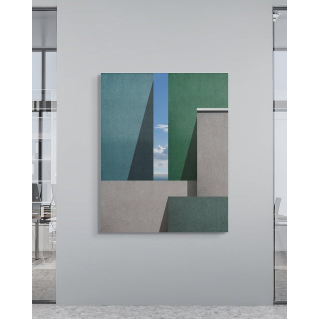 Contemporary Side View XVI by Marc Fischer – Architectural Abstract Metal Wall Art, Ready to Hang For Sale - Image 3 of 7