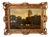 Cows at Sunset Pastoral Landscape, Oil Painting on Wood Panel, Framed For Sale