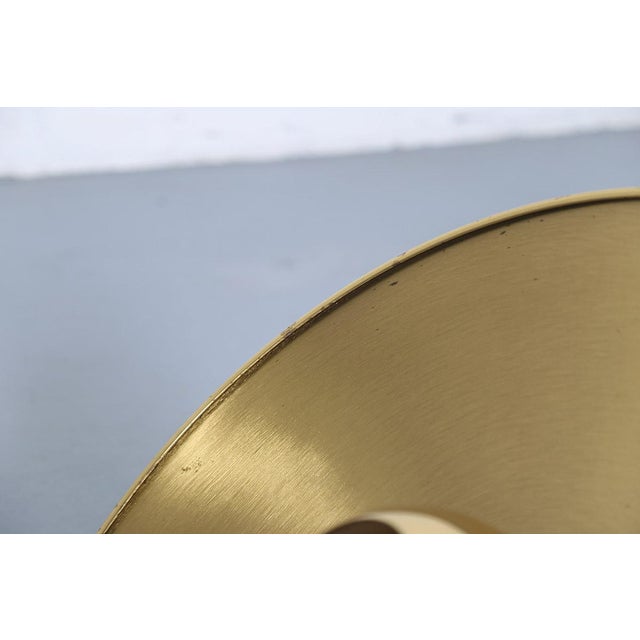 Metal Onos 55 Pendant Lamp with Counterweight in Polished Brass by Florian Schulz, 1970s For Sale - Image 7 of 12