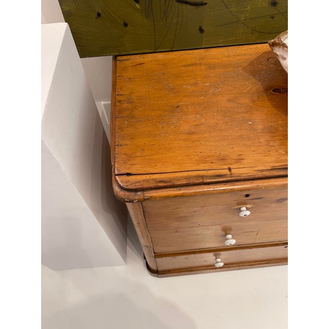 Vintage Pine Chest of Drawers, Rustic Farmhouse Dresser For Sale - Image 6 of 9