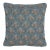 Schumacher Blair Silk Épinglé 20" Pillow In Worcester Blue For Sale