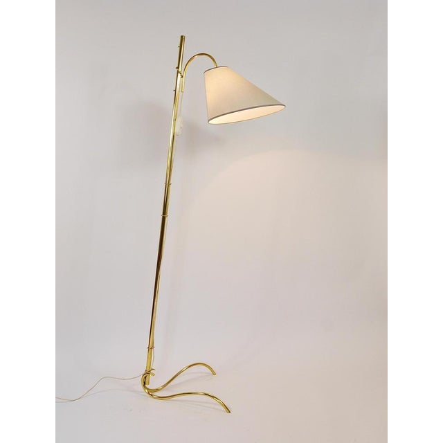 Vintage Adjustable Dornstab Brass Floor Lamp by Rupert Nikoll, 1950s For Sale - Image 11 of 18