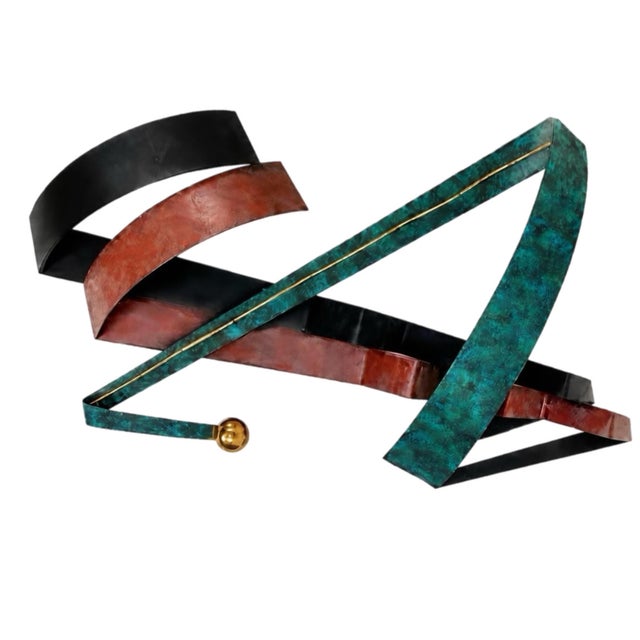 Postmodern 90s Curtis Jere Postmodern Abstract Brutalist Modern Wall Sculpture Signed Dated 1992 For Sale - Image 3 of 13