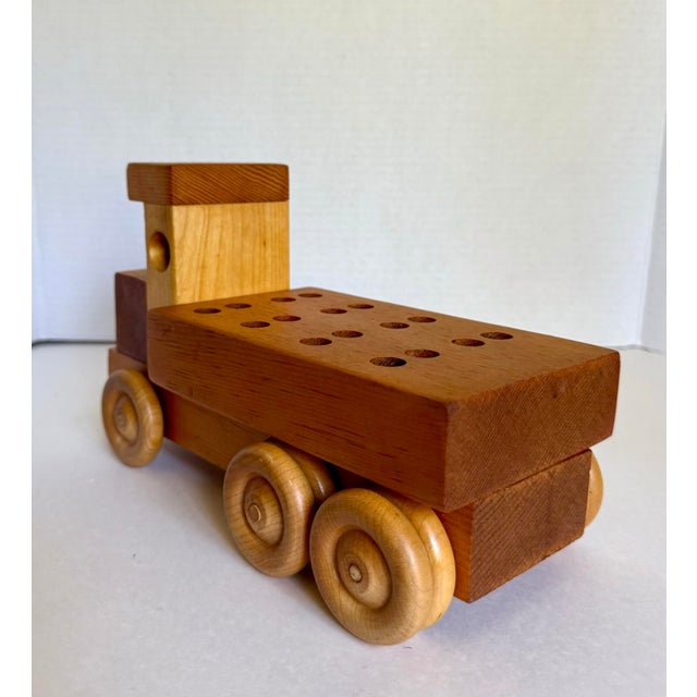 Handcrafted Wooden Toy Truck Desk Organizer by Sam Sellers For Sale - Image 4 of 6