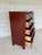 Pottery Barn Pottery Barn Valencia Shaker Style 6 Drawer Cherry High Chest of Drawers For Sale - Image 4 of 8