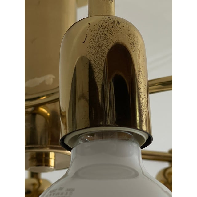 Mid-Century Modern Brass Ceiling Light, Germany, 1970s For Sale - Image 6 of 11