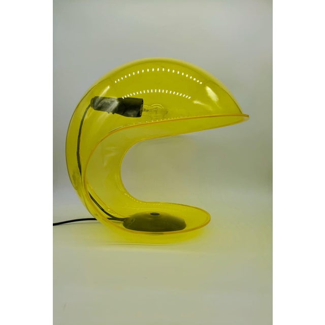 Plastic Foglia Table Lamp by Elio Martinelli for Martinelli Luce Italia, 1980s For Sale - Image 7 of 13
