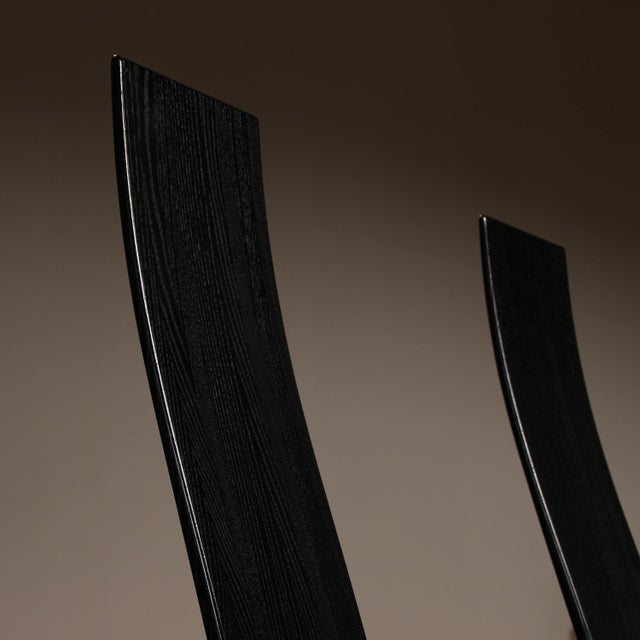 Sculptural Iris Chairs by Bob van den Berghe for Tranekaer, Denmark, 1980s, Set of 4 For Sale - Image 10 of 18