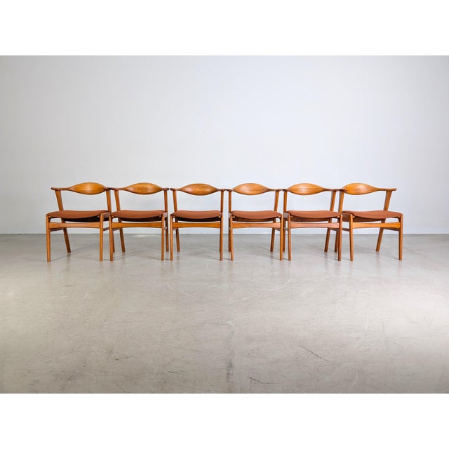 Mid-Century Modern Mid-Century Model 49B Chairs in Teak by Erik Kirkegaard for Høng Stolefabrik, Set of 6 For Sale - Image 3 of 10