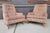 Edward Wormley Pair High-Back Mid-Century Modern Lounge Chairs Manner of Edward Wormley For Sale - Image 4 of 17