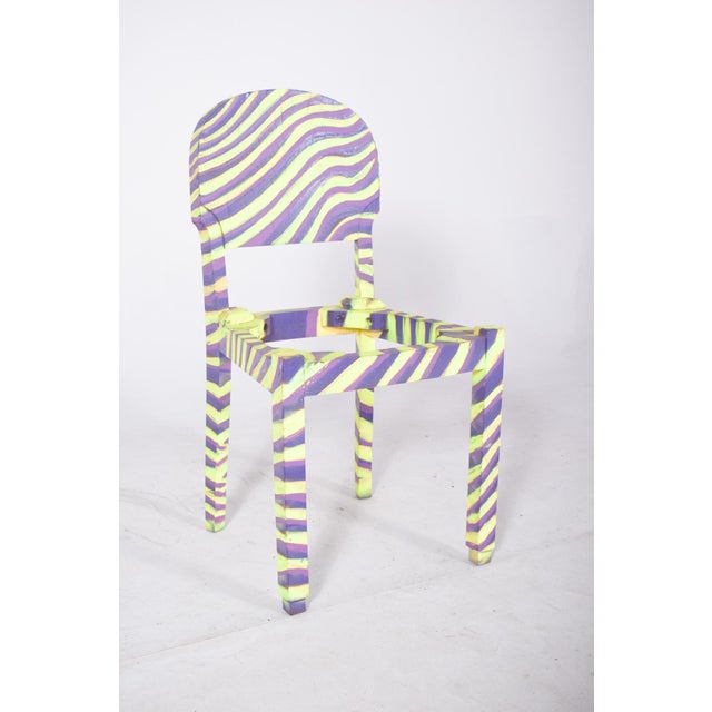 Portuguese Chair Zebra by Francisco Camilo, 1950s For Sale - Image 6 of 11