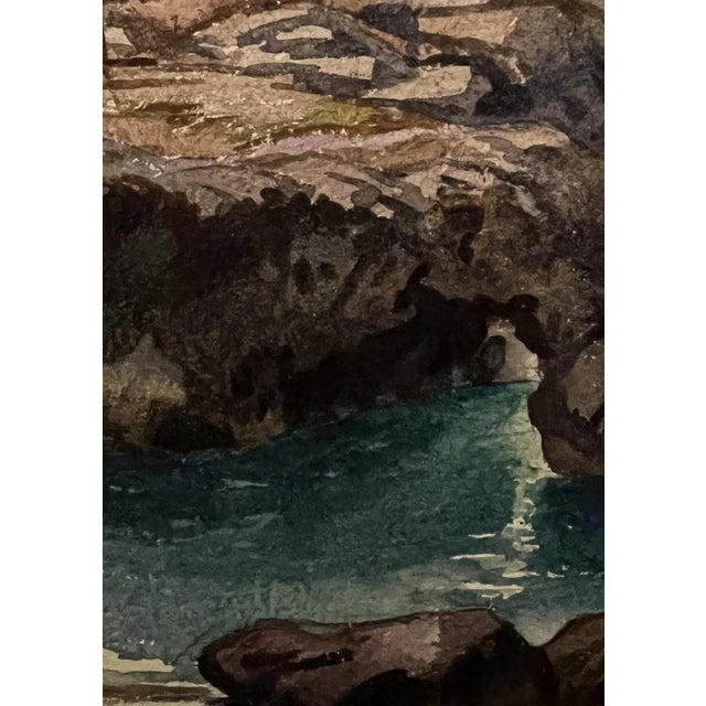 Paper Paul Daniel Huguenin-Virchaux, Capri, 1906, Gouache on Paper, Framed For Sale - Image 7 of 13