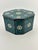 Dark Green Antique German Ceramic Box For Sale - Image 8 of 10
