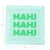 Mahj Mahj Mahj Green Mahjong Cotton Sateen Cocktail Napkins, Set of 4 For Sale - Image 4 of 5