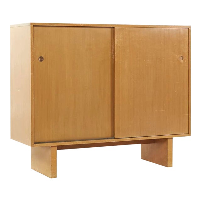 T. H. Robsjohn-Gibbings for Widdicomb Sliding Door Cabinet For Sale