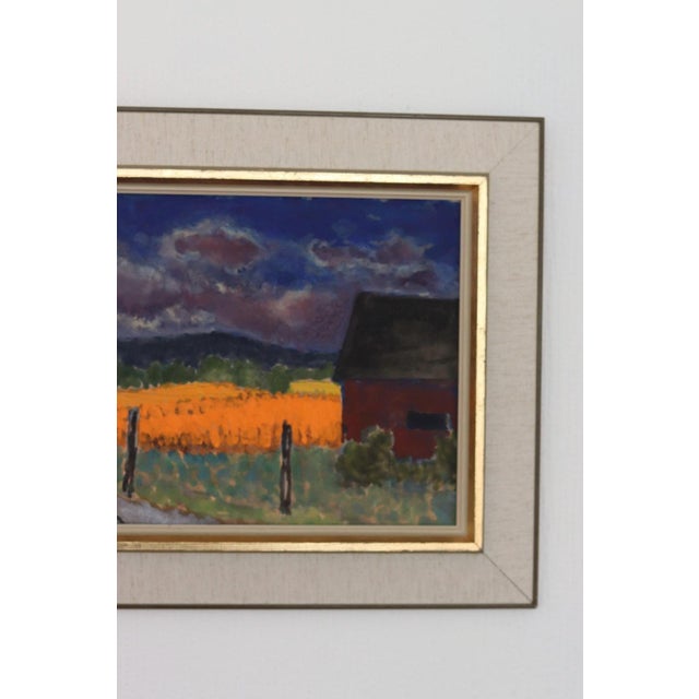 1960s Svan Grandin, Field, 1960s, Oil on Panel, Framed For Sale - Image 5 of 15