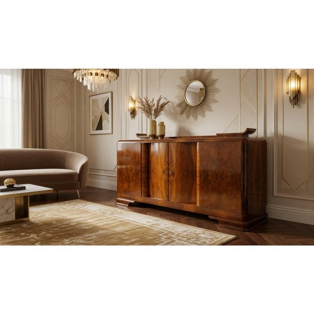 Art Deco Sideboard, Poland, 1940s For Sale - Image 16 of 16