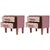 Optical Effect Italian Nightstands in Pink & White Murano Glass with Brass from Justfurnituress SRL, Set of 2 For Sale - Image 11 of 11