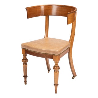Austrian Biedermeier Beechwood and Mahogany Klismos Side Chair, Circa 1830 For Sale
