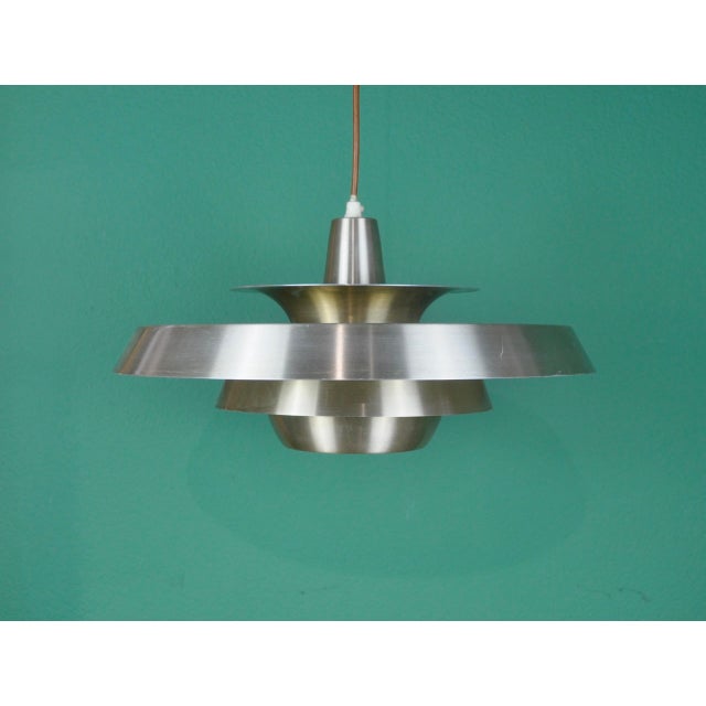 1960s Danish Lamp in Gold Metal, 1960s For Sale - Image 5 of 12