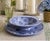 Vintage Moroccan Safi Hand-Painted Periwinkle Blue Ceramic Presentation Set – 16.5" Platter & Footed Bowl For Sale - Image 11 of 12