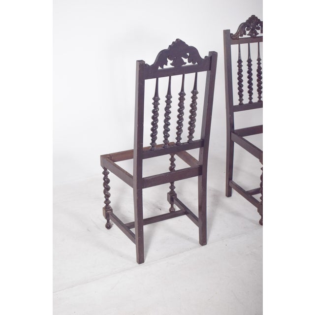Turned Dining Chairs, 19th Century, Set of 2 For Sale - Image 6 of 12