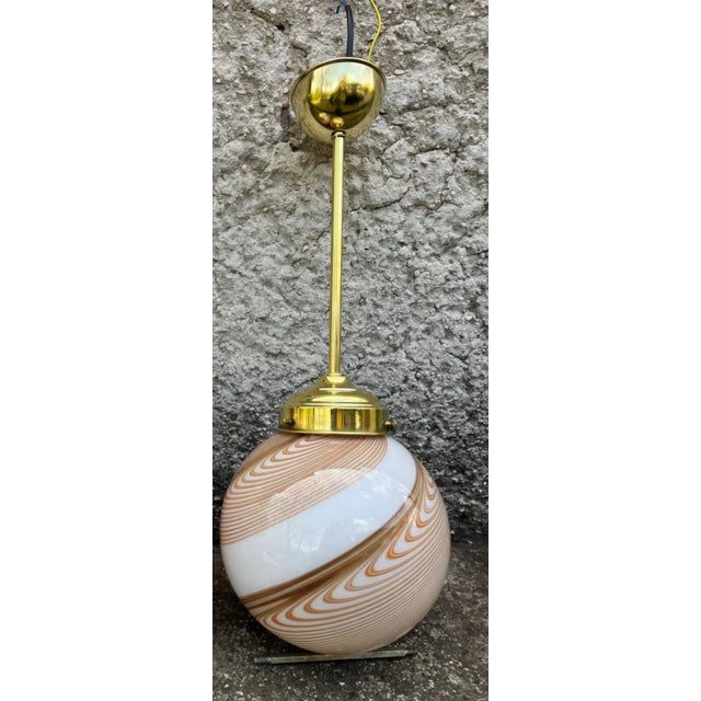 1960s Murano Glass Pendant Light - Dino Martens, 2 Piece For Sale - Image 6 of 6