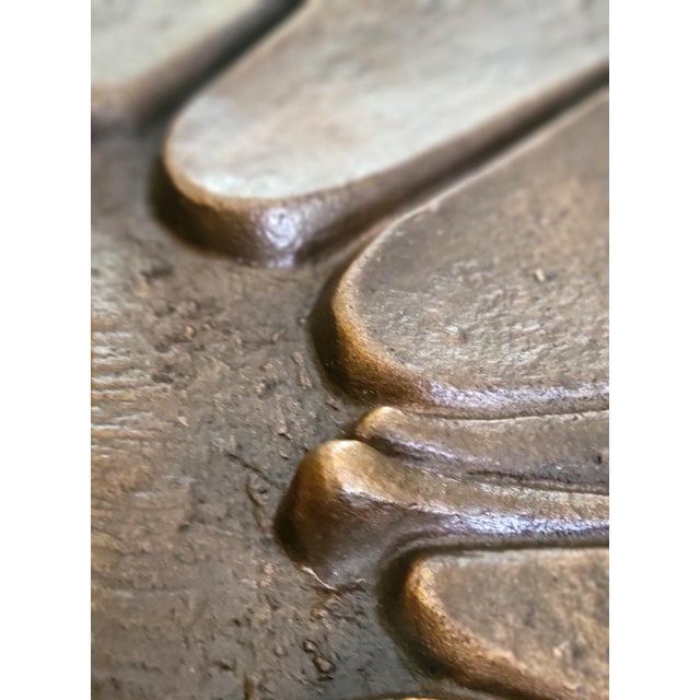 Monumental Sculptural Bronze Wall Lamp 1960s For Sale - Image 13 of 17