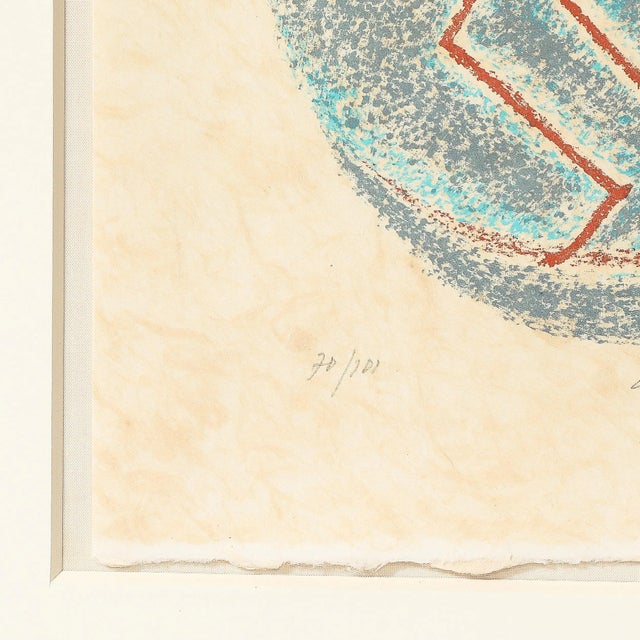 Cream Lithograph on Japon Paper by André Masson Edition 70/101 For Sale - Image 8 of 11