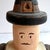 1980s Wolf Creek Folk Art Signed Pilgrim Man Karen Rankin 1989 Wood Carved Painted Figurine For Sale - Image 5 of 13