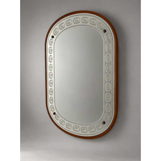 Swedish Modern Mirror, 1940s For Sale - Image 6 of 6