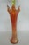 Traditional Fenton Fine Rib Style Marigold Carnival Glass Swung Vase For Sale - Image 3 of 7