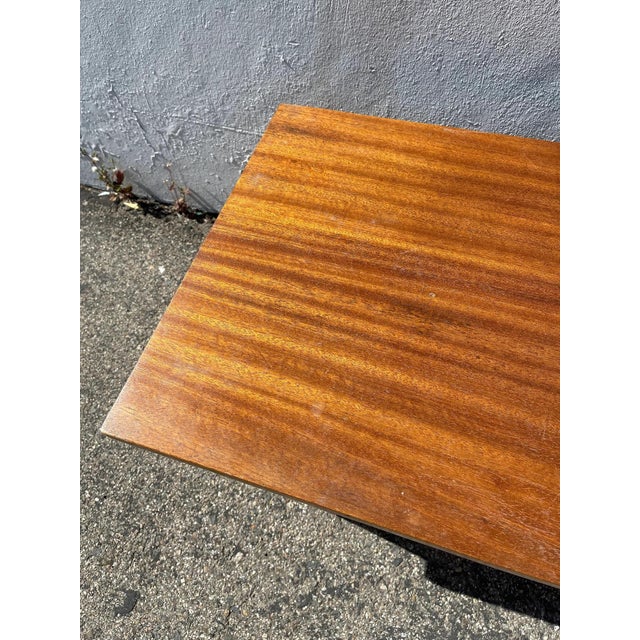 Rattan Coffee Table Paul Frankl Style Bentwood Wood Cocktail Bohemian Beach For Sale - Image 9 of 10