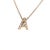 Traditional Diamond Letter "A" Pendant Necklace 18" 14k Gold 0.12 TCW Certified For Sale - Image 3 of 12