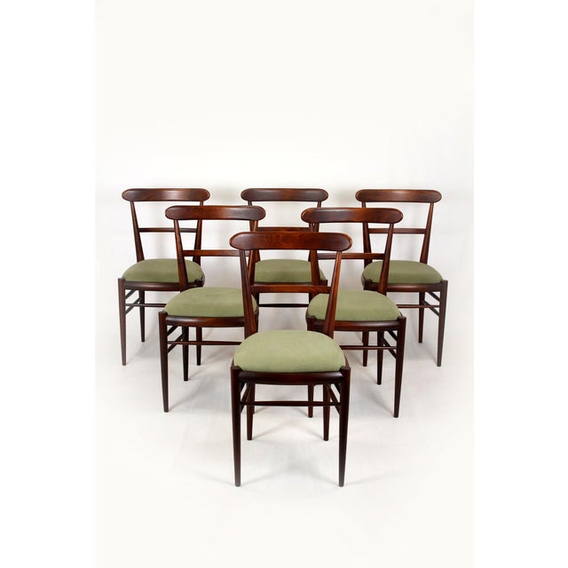 Mid-Century Modern Dining Set, Czechoslovakia, 1960s, Set of 7 For Sale - Image 10 of 18